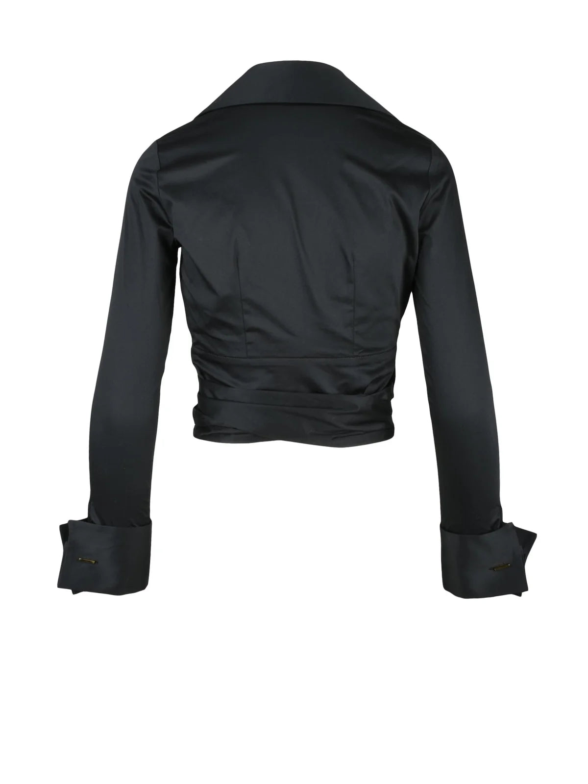 Elisabetta Franchi Camicia Corta Incrociata - Nero