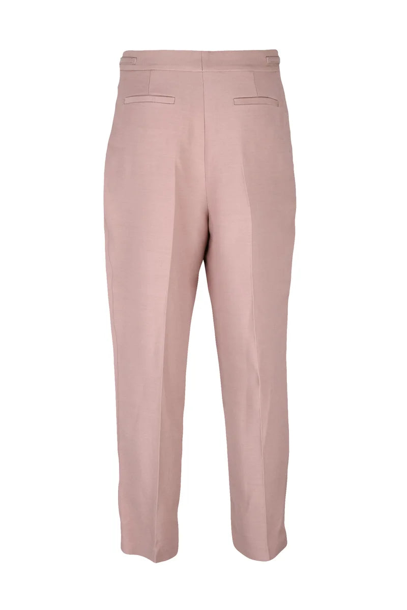 Elisabetta Franchi Pantaloni Lana Seta - Rosa Antico
