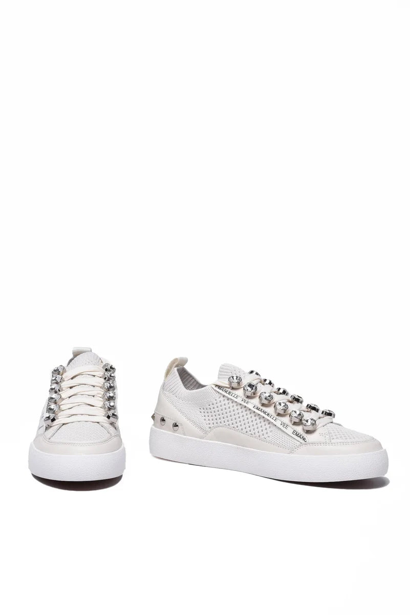 Emanuelle Vee Sneakers Pelle - Bianco