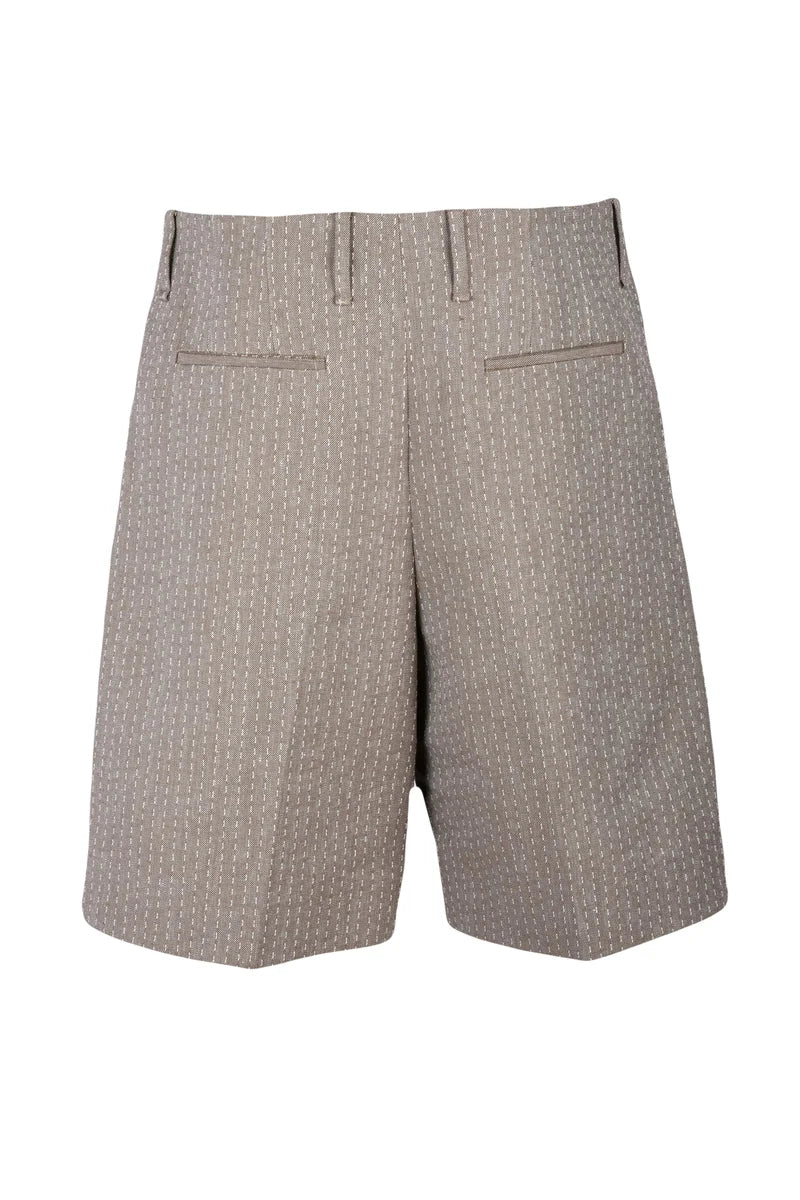 Fendi Bermuda Cotone e Lino - Beige
