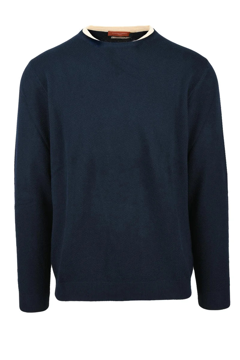 Daniele Fiesoli Pullover Girocollo in Cotone - Blu