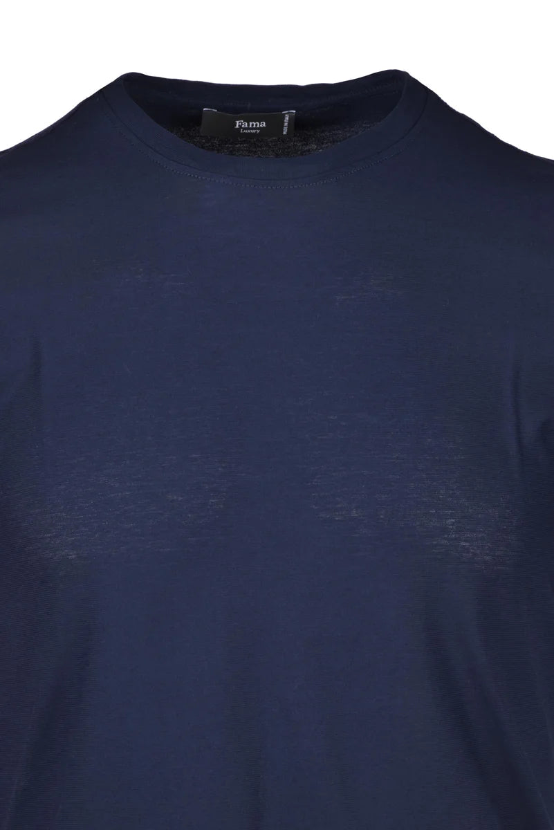 Fama T-shirt Cotone - Blu