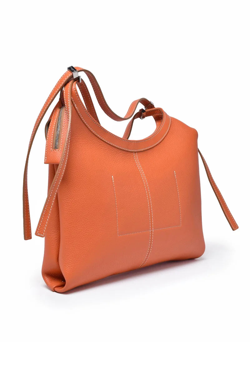 Gianni Chiarini Borsa a Spalla Mezza Luna - Rosso