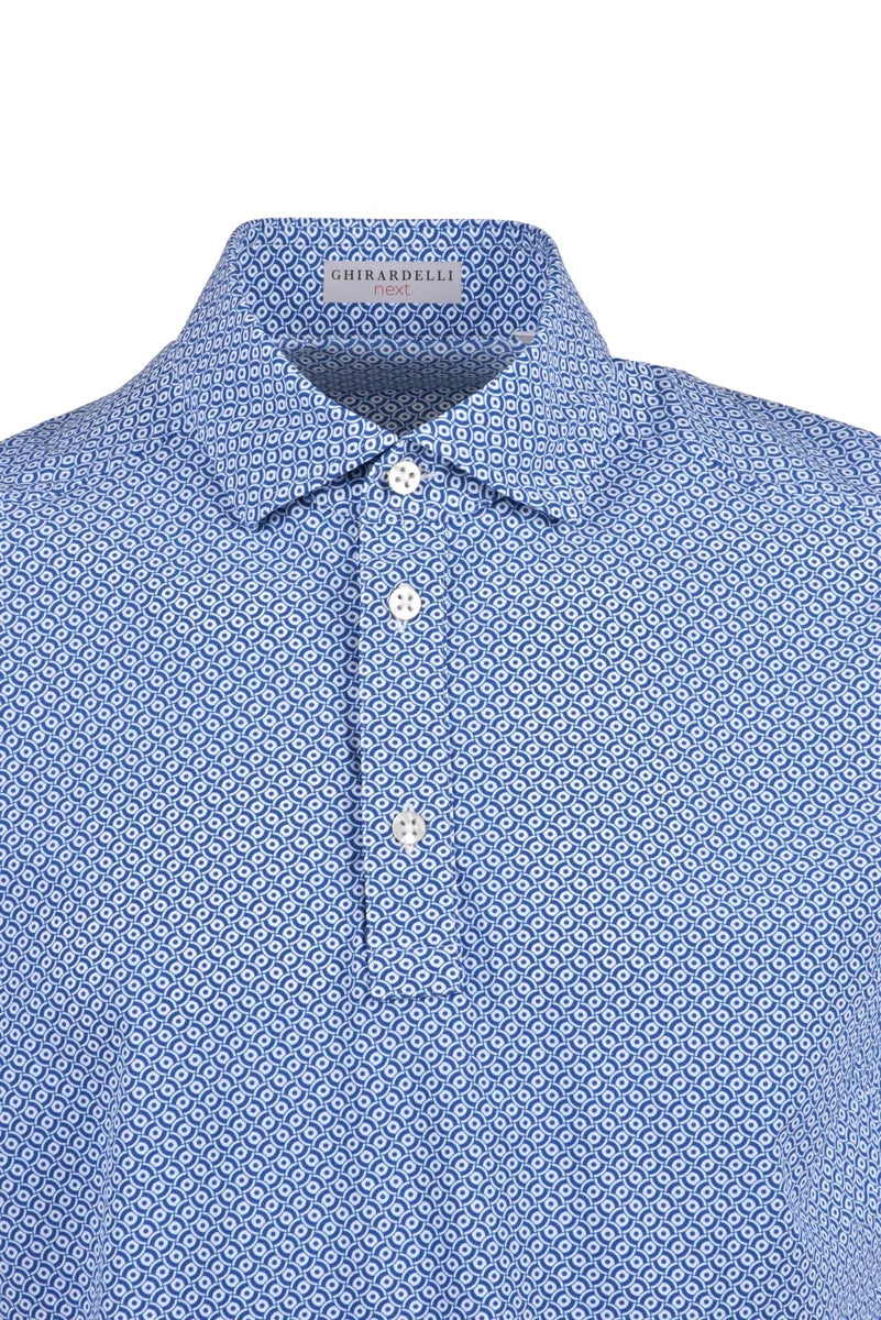 Ghirardelli Next Polo Elastica - Blu