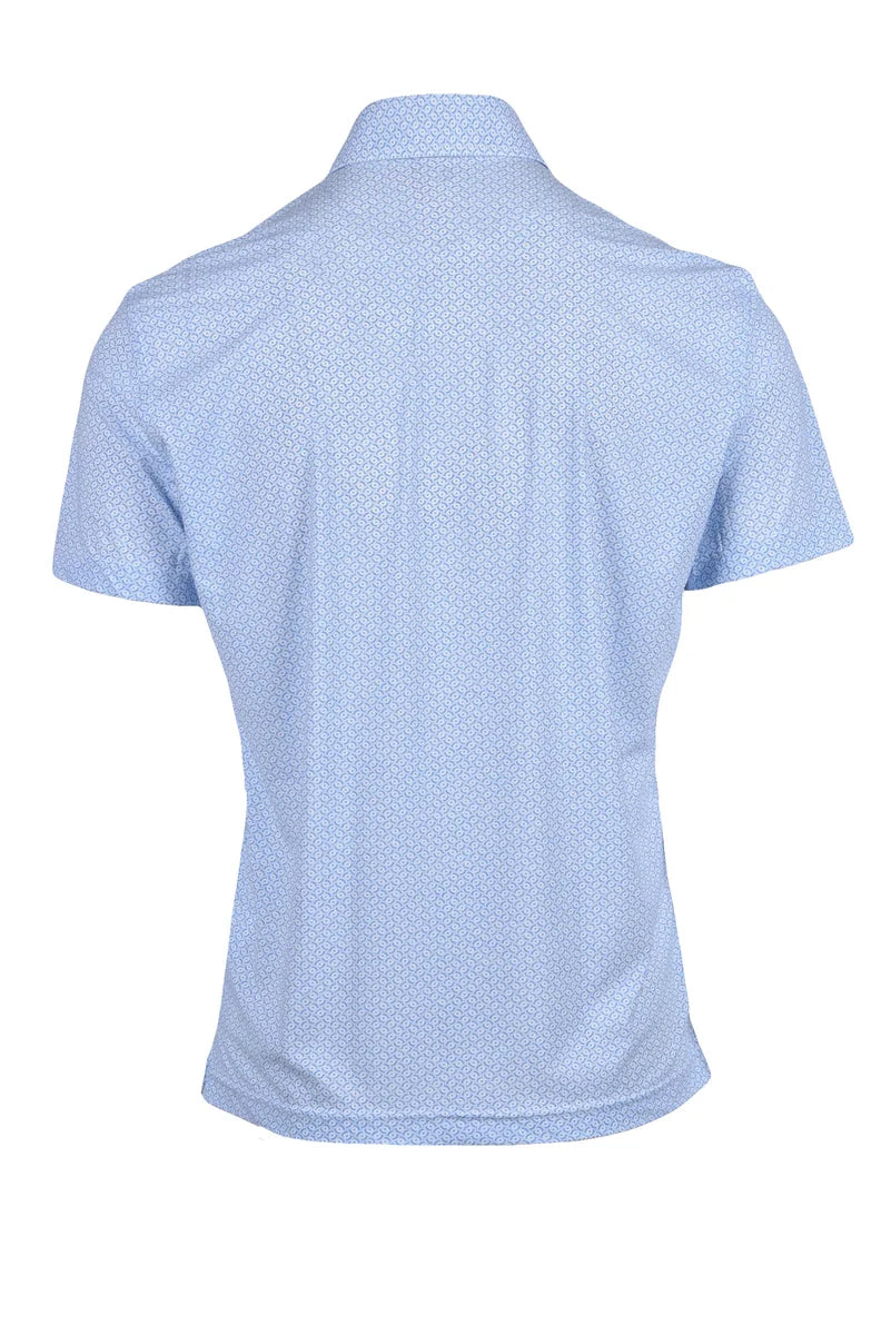 Ghirardelli Next Polo Elastica - Celeste