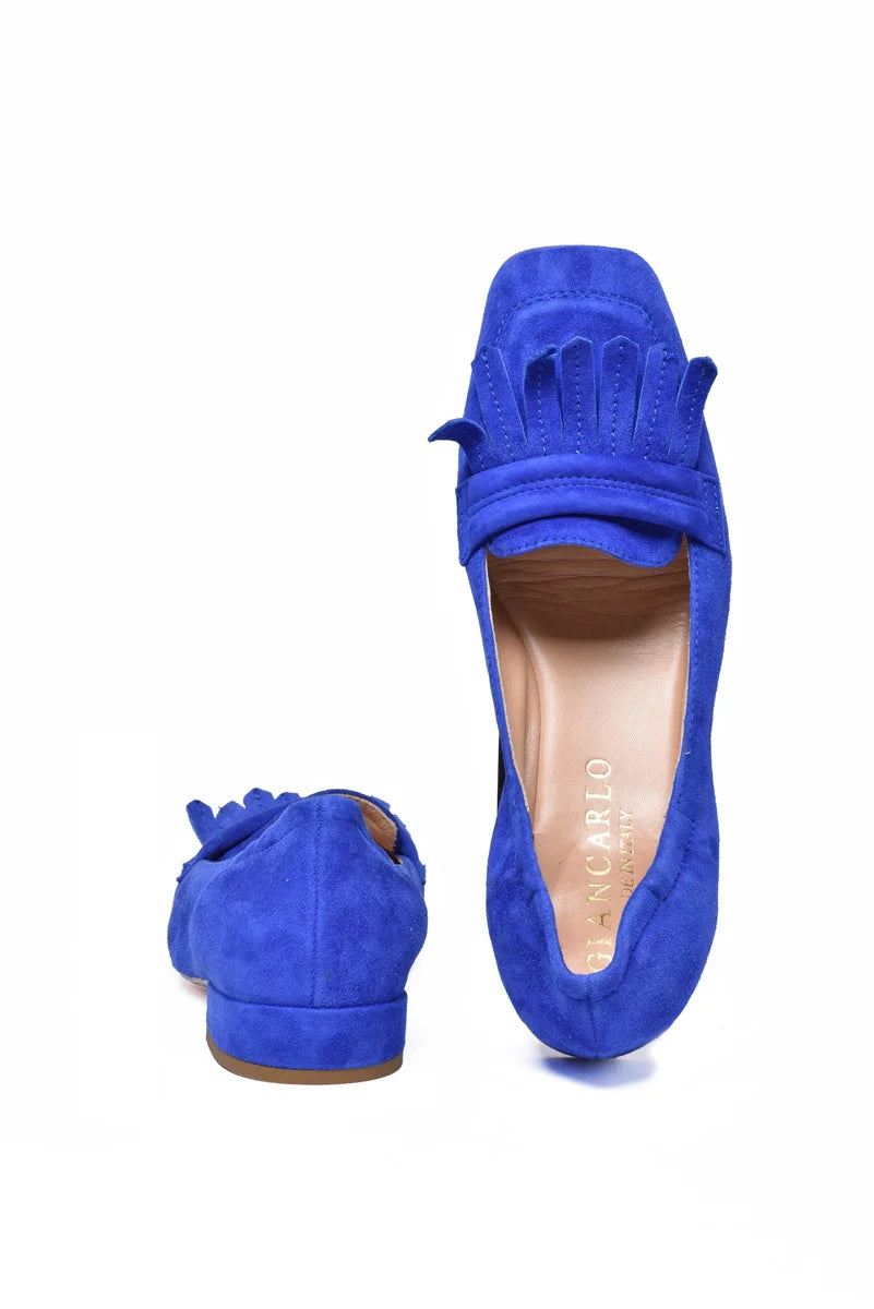Giancarlo Abbigliamento Mocassino Suede - Royal Blue