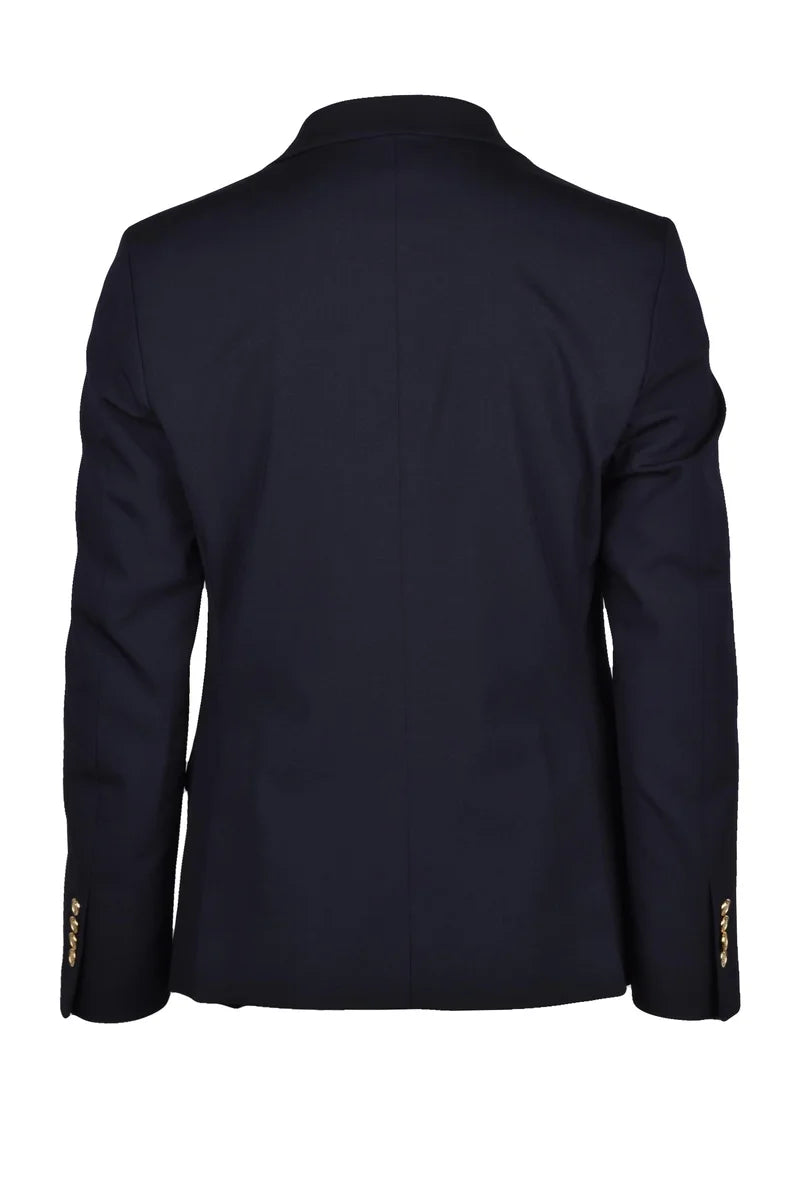 Grey Daniele Alessandrini Giacca Lana Stretch Doppiopetto - Nero