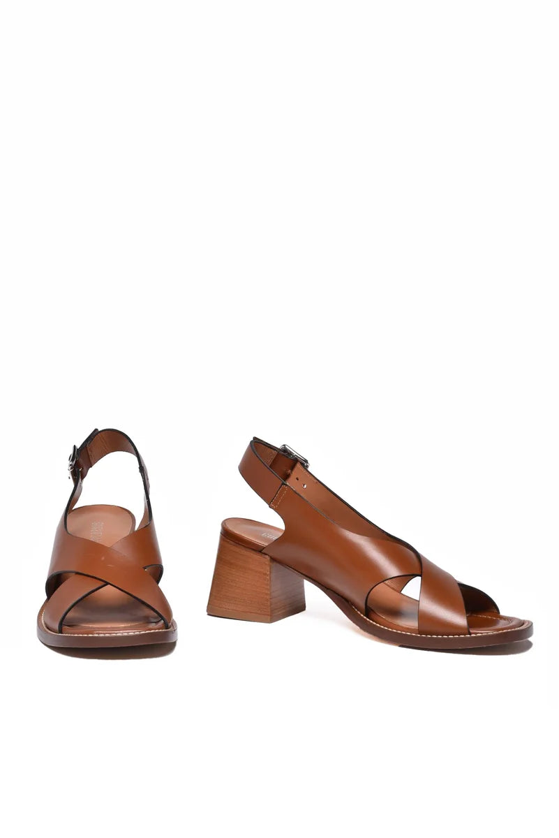 Guglielmo Rotta Sandalo Cinturino Pelle - Marrone