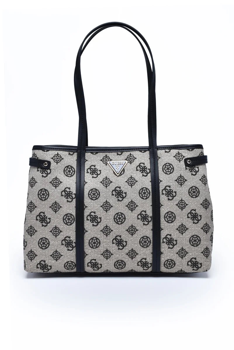 Guess Beyza Borsa a Spalla - Beige/Nero