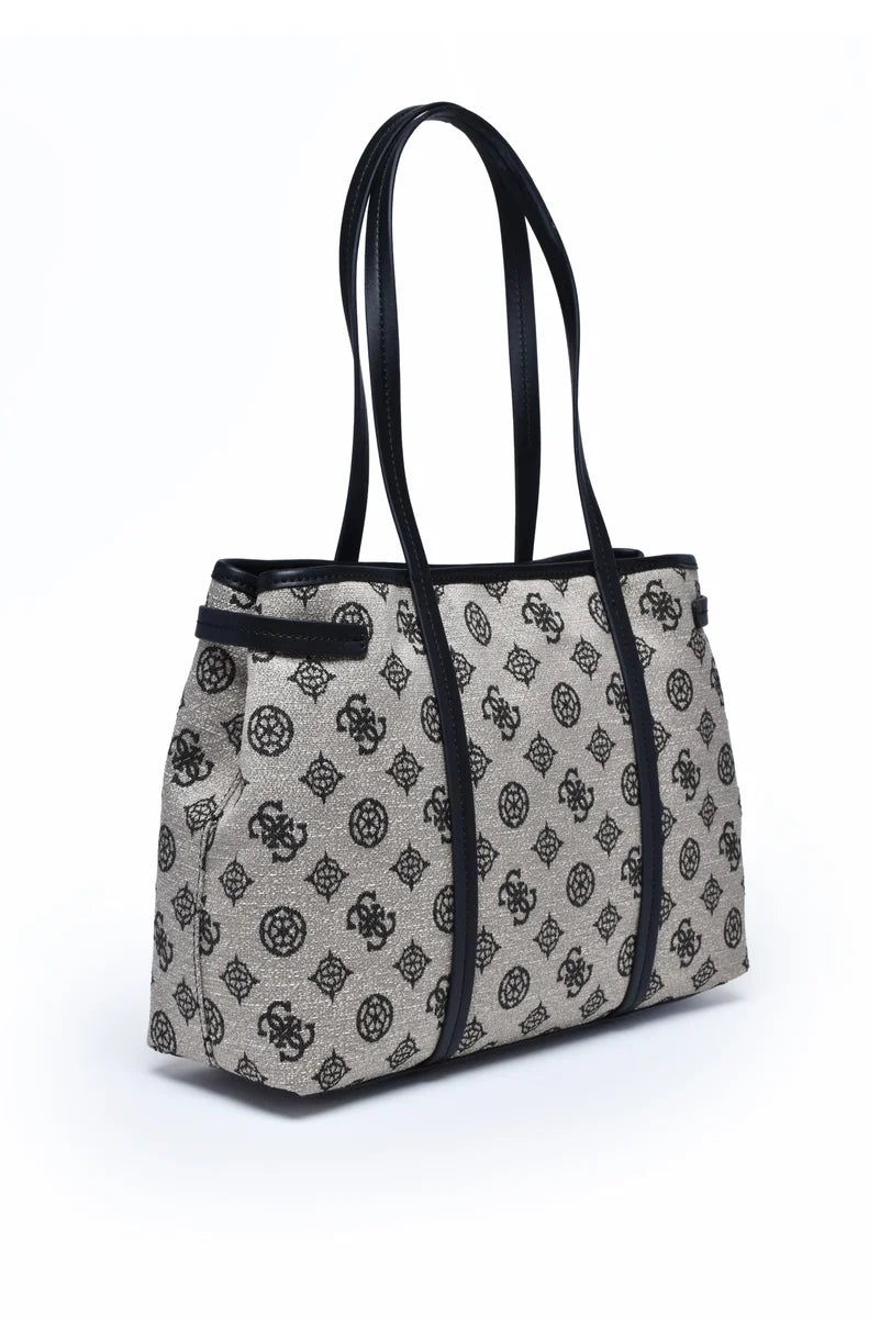 Guess Beyza Borsa a Spalla - Beige/Nero