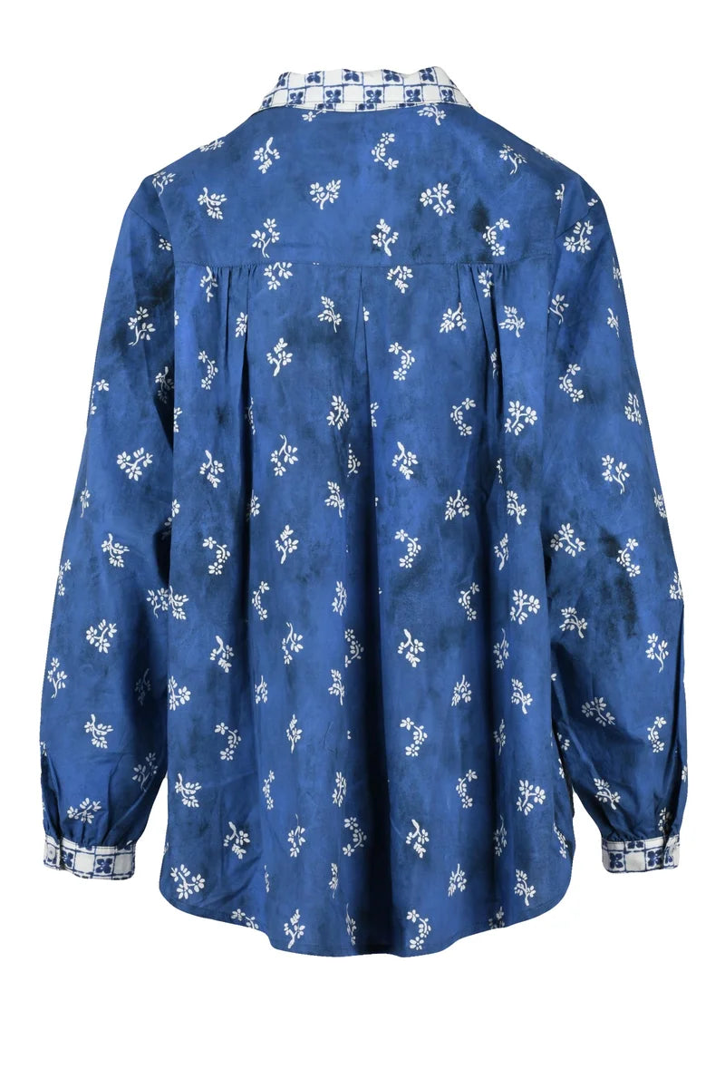 Hod Camicia Cotone - Blu