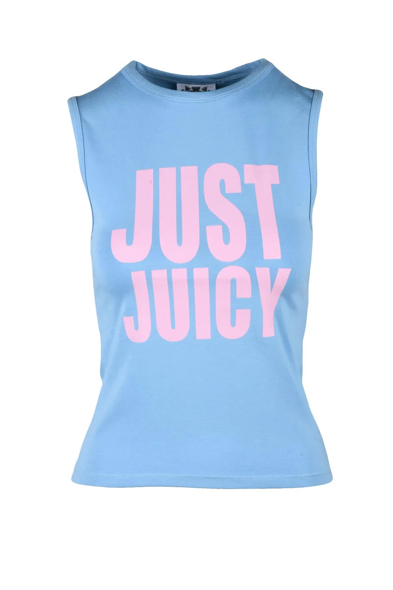 Juicy Couture T-shirt Cotone Stretch - Celeste