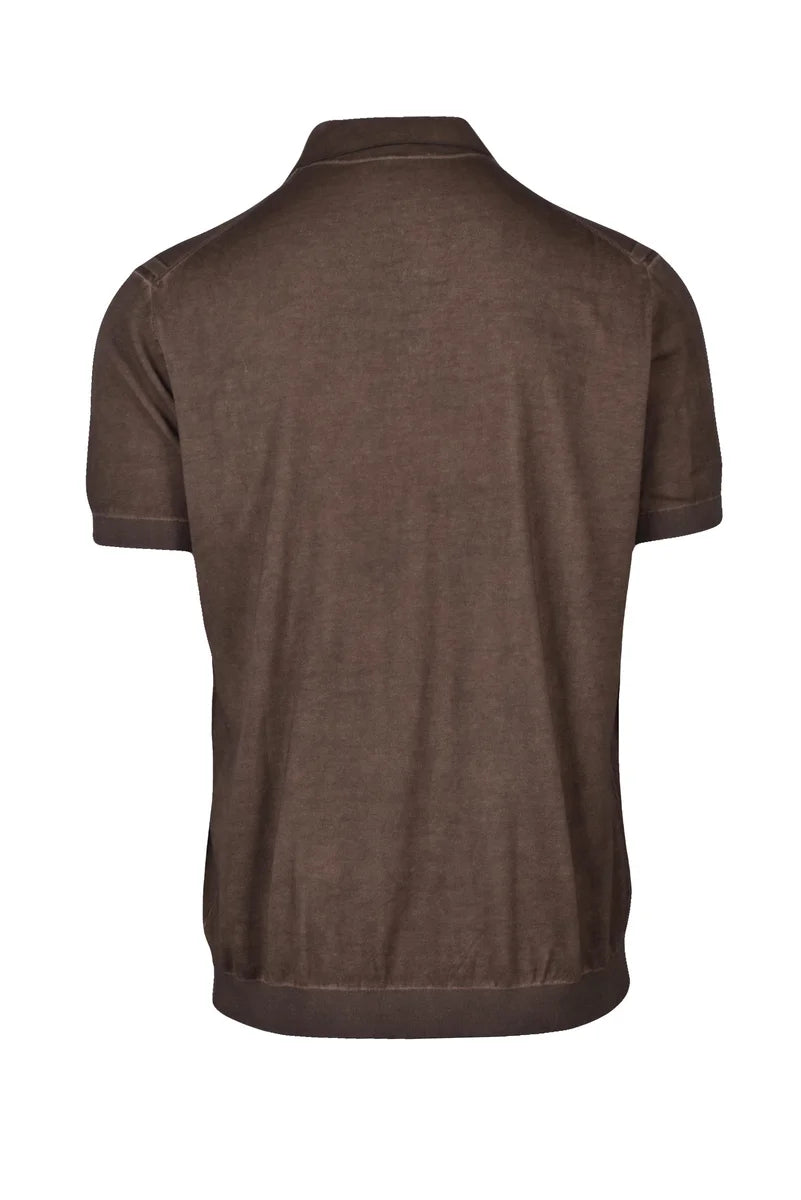 Kangra Polo in Maglia Marrone