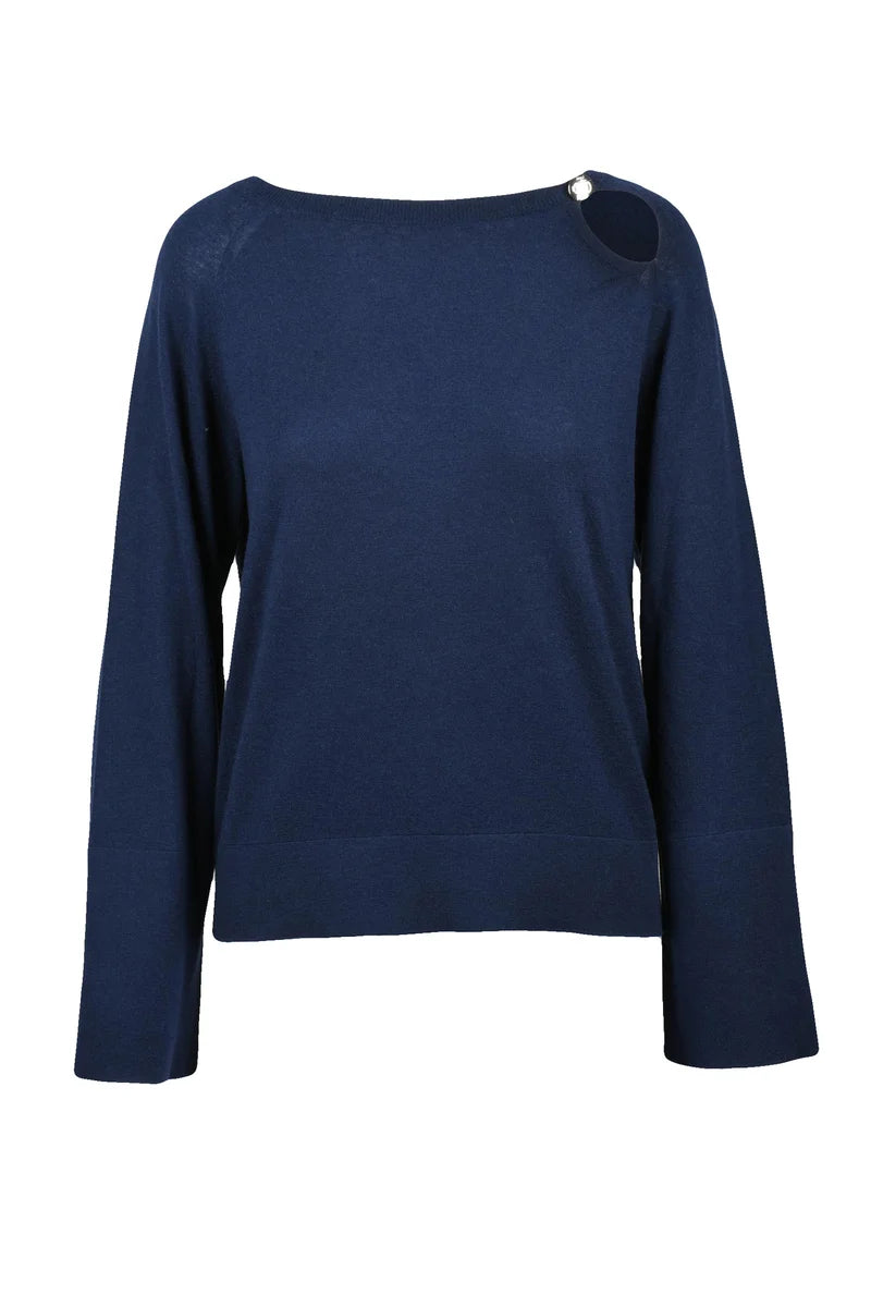 Liu •jo Maglioncino Blu Lana Cashmere