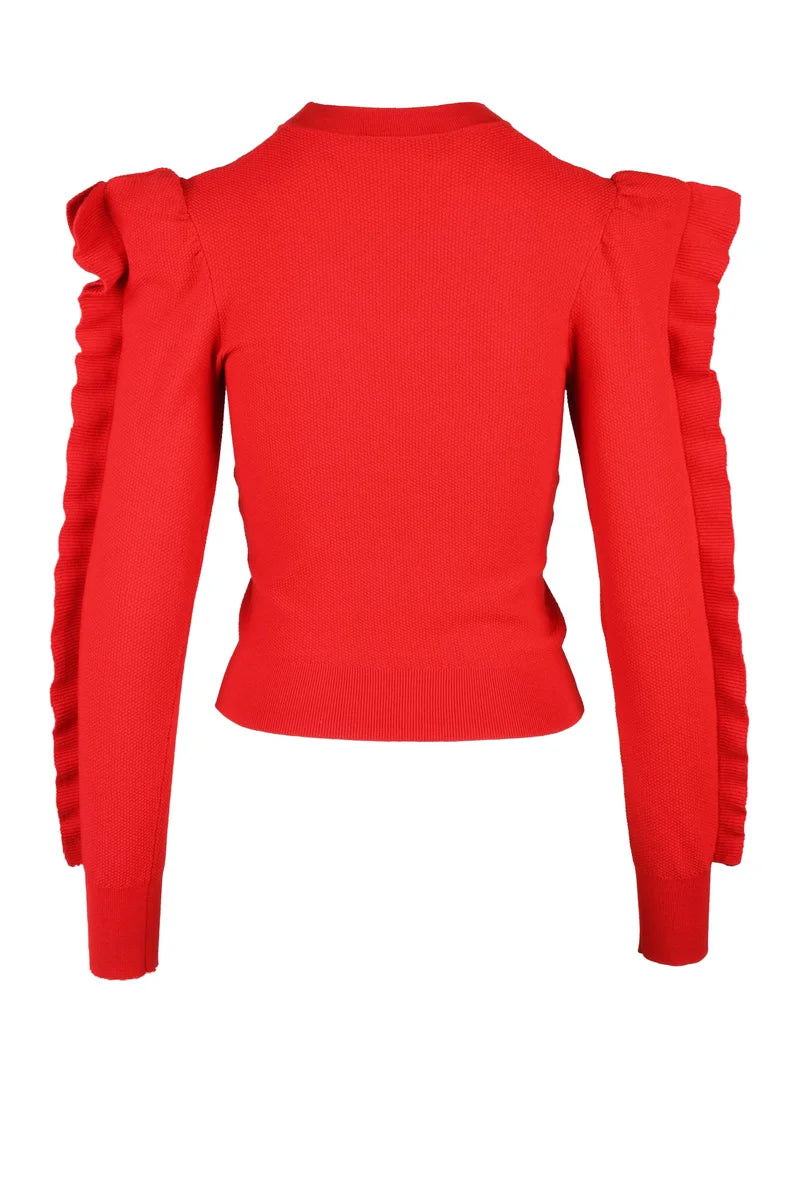 Max Mara Maglia Viscosa/Poliestere - Rosso