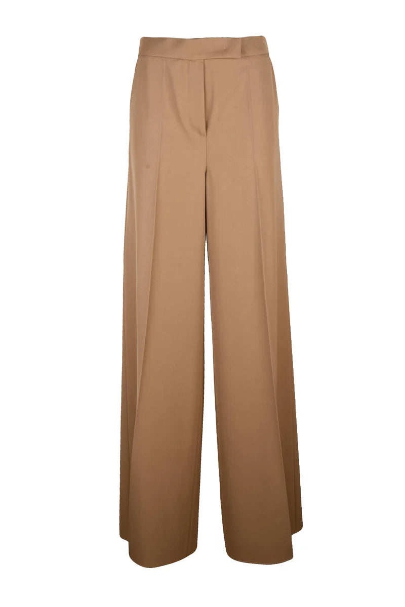 Max Mara Pantalone Lana Vergine - Beige