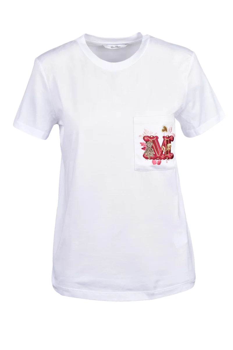 Max Mara T-shirt Nunzio Cotone - Bianco