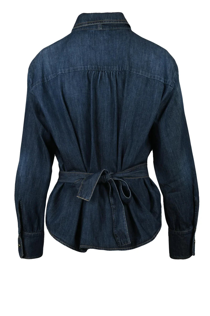 Marella Camicia Larga Nizere - Blu