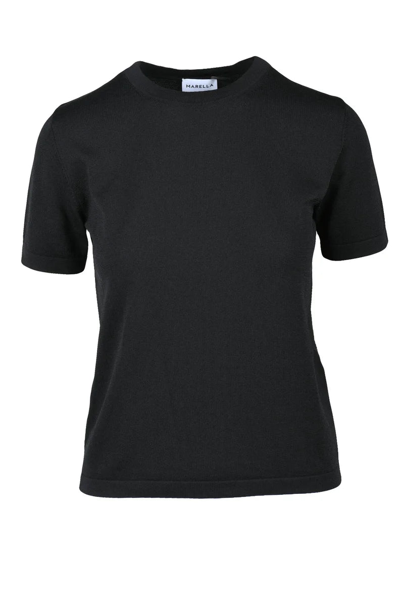 Marella Maglia Lawia Viscosa/Poliammide - Nero