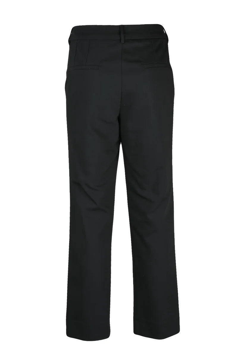 Marella Pantaloni in Cotone Stretch - Nero