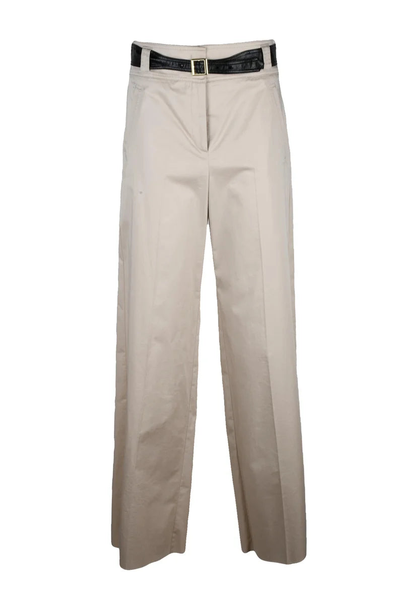 Marella Pantaloni Soraia Gamba Larga - Beige