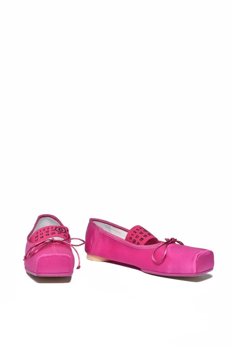 Mm6 Maison Margiela Ballerine Raso - Fucsia