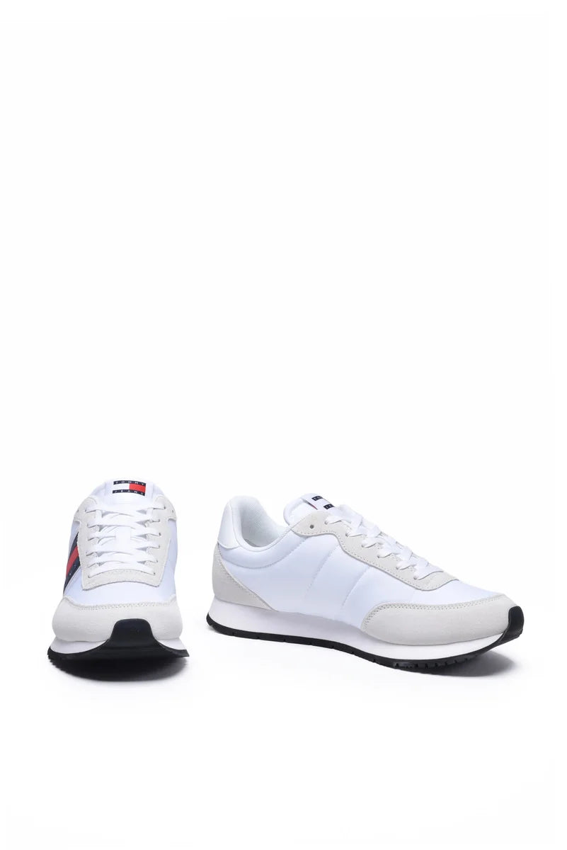Tommy Jeans Sneakers Runner Casual Pelle - Bianco/Beige