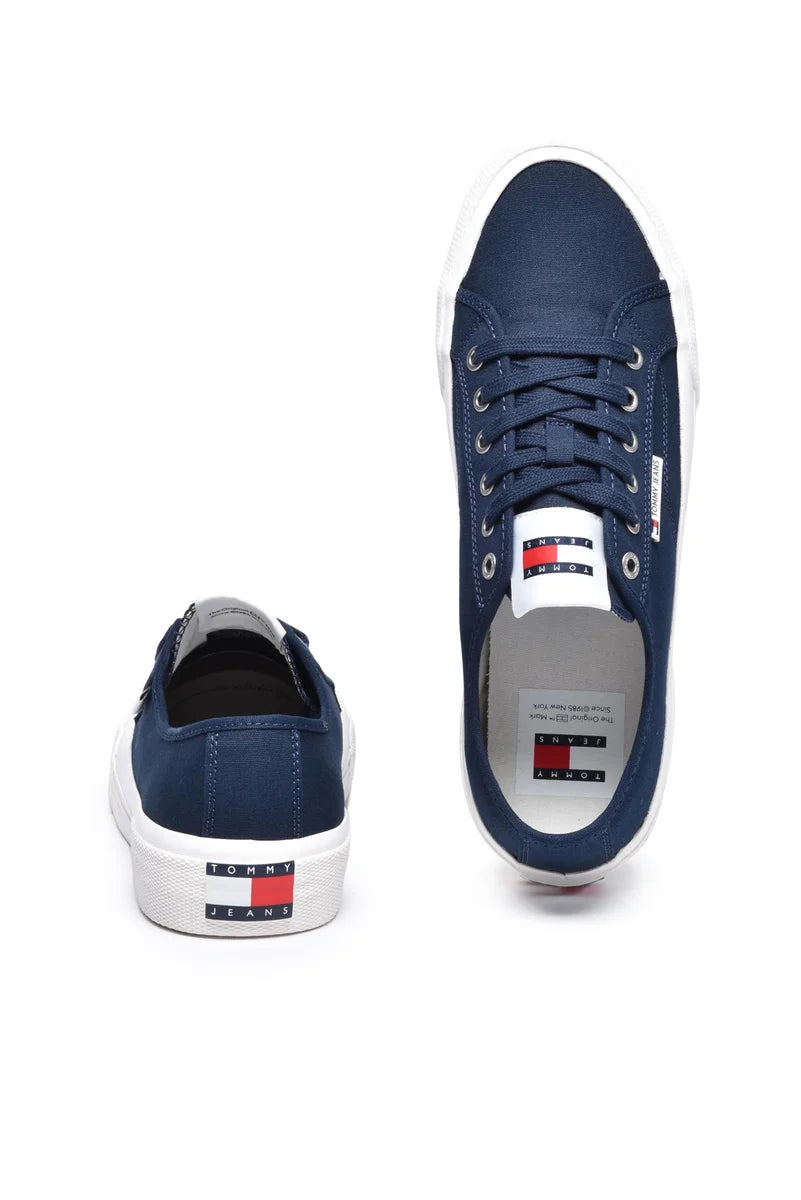 Tommy Jeans Canvas Sneakers - Blue