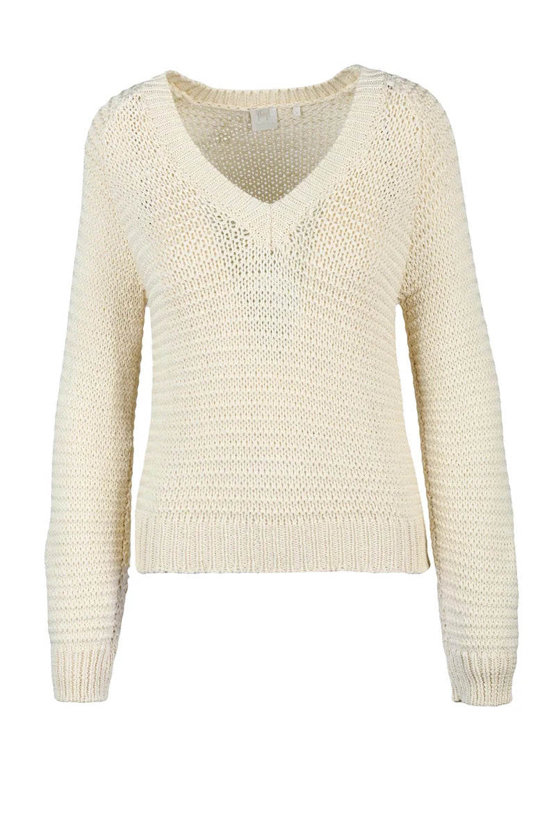 Marella Monochrome Maglia Tricoat - Bianco