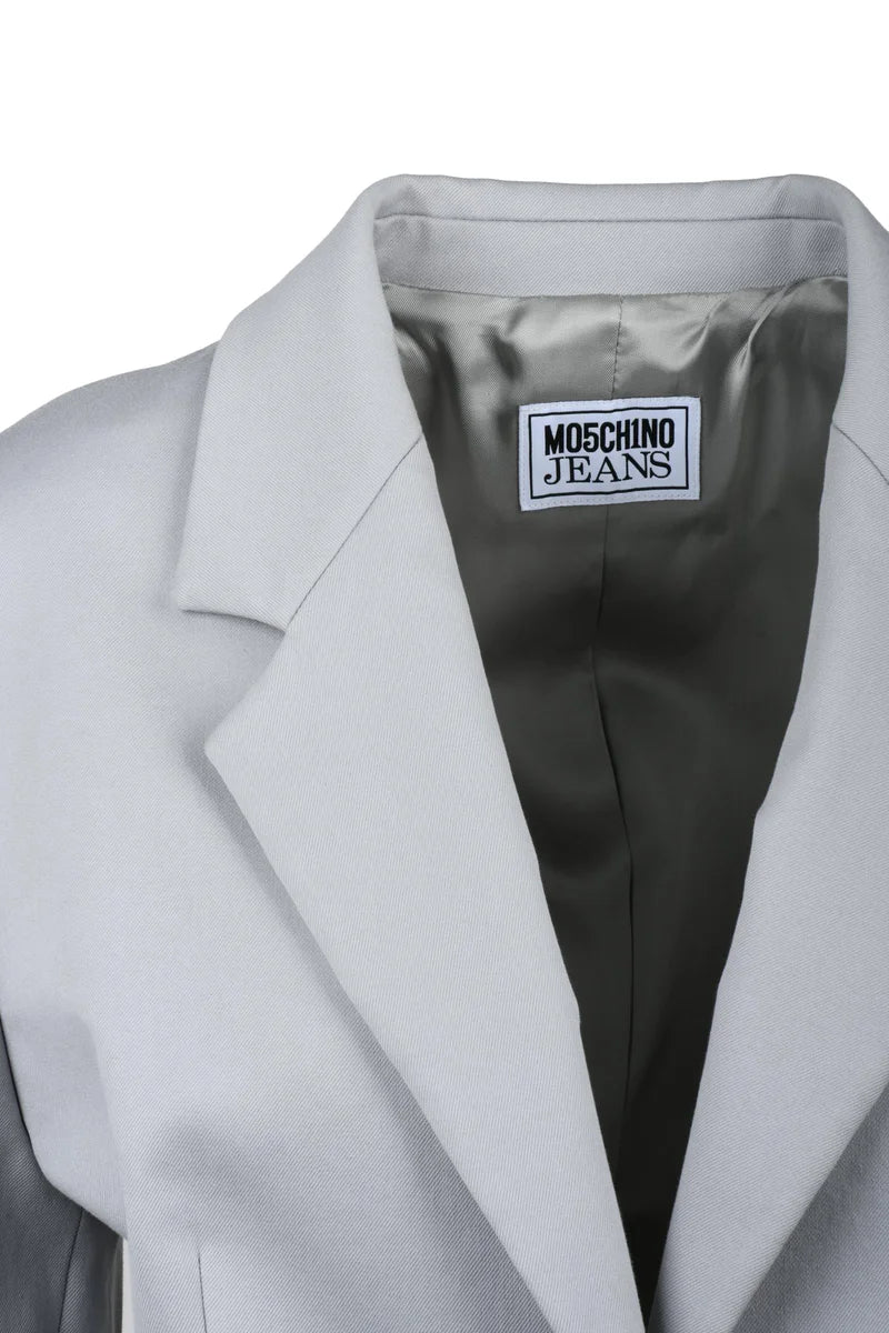 Mo5ch1no Jeans Giacca Sfiancata Bottoni - Grigio