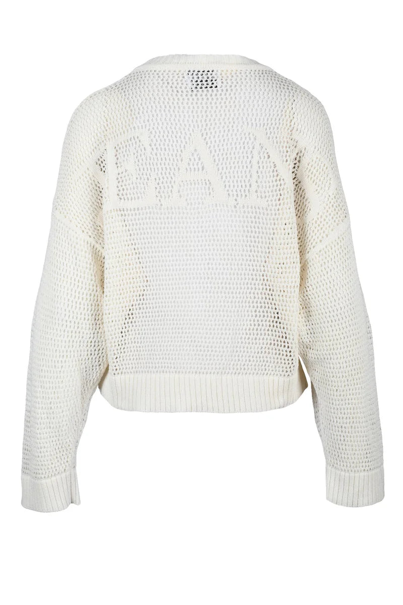 Mo5ch1no Jeans Maglia Tricot - Bianco