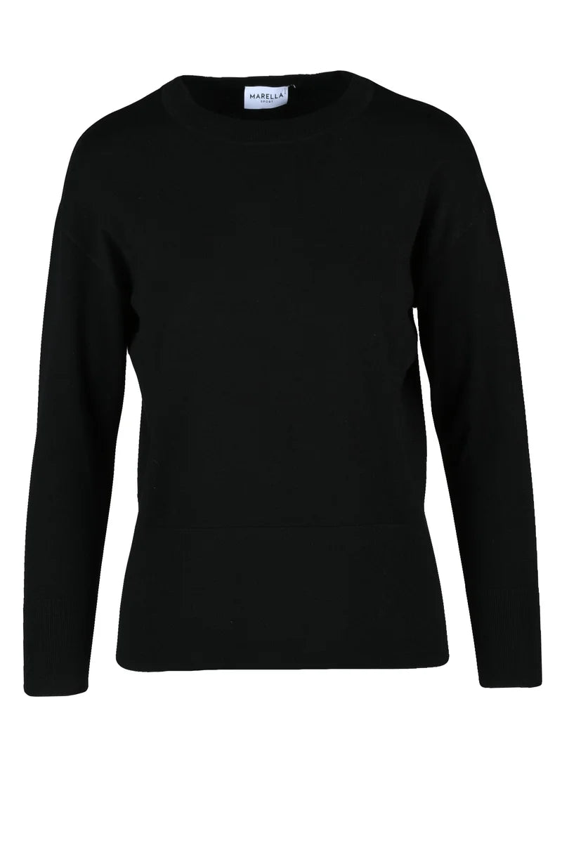 Marella Sport Maglia Viscosa Stretch - Nero
