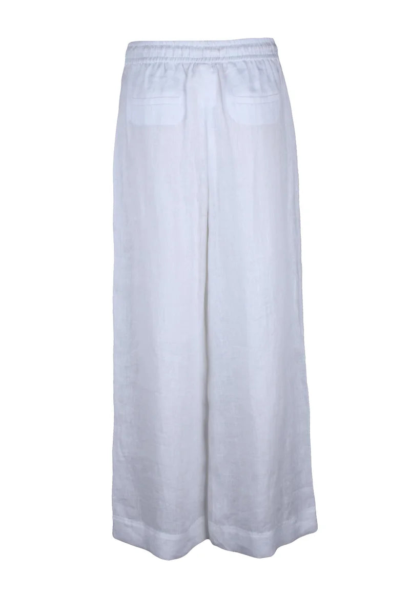 Marella Sport Pantalone Lino - Bianco