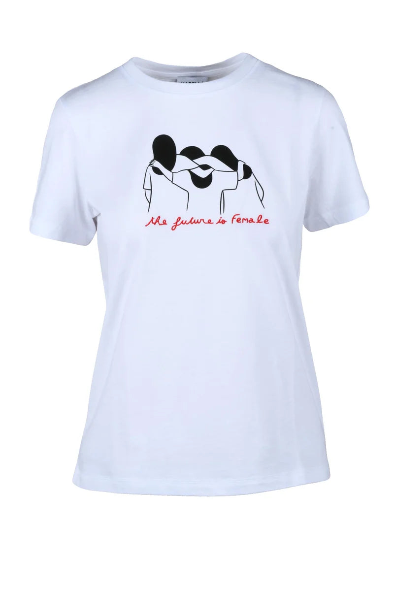 Marella Sport T-shirt Cotone - Bianco/Rosso