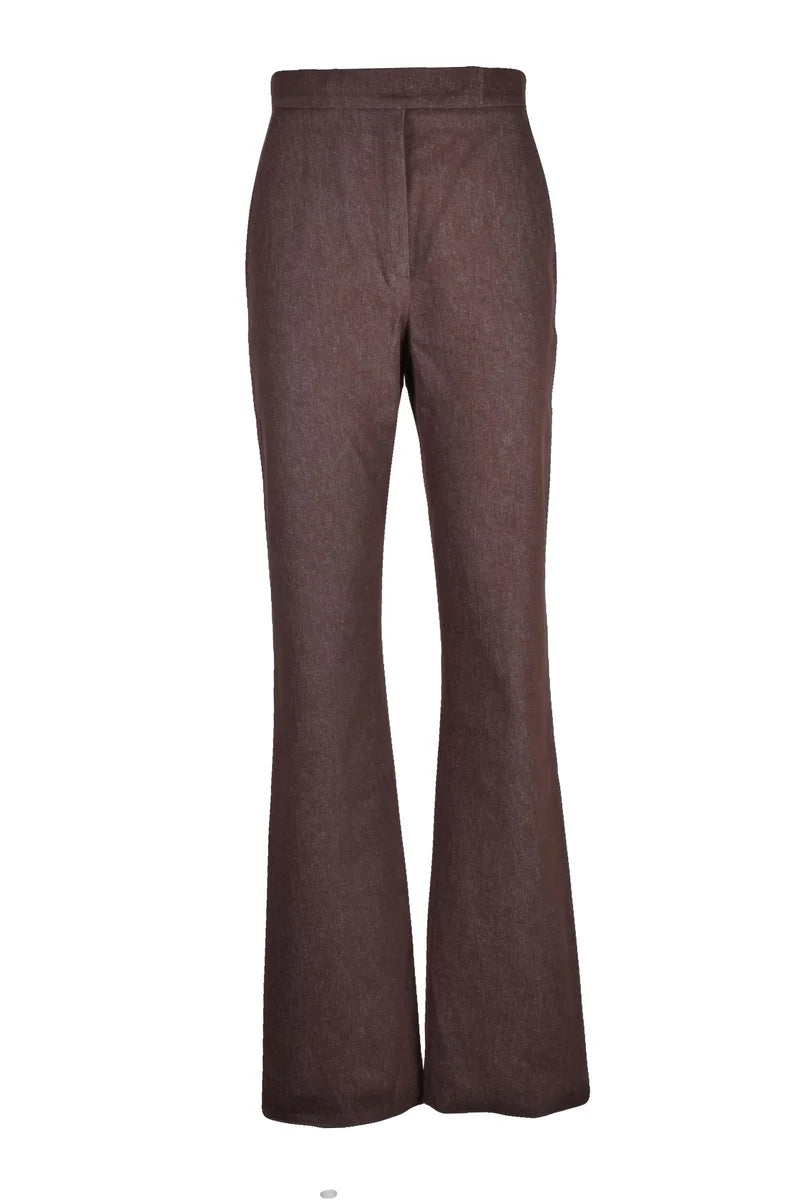 Max Mara Sfilata Pantaloni Galizia Marrone
