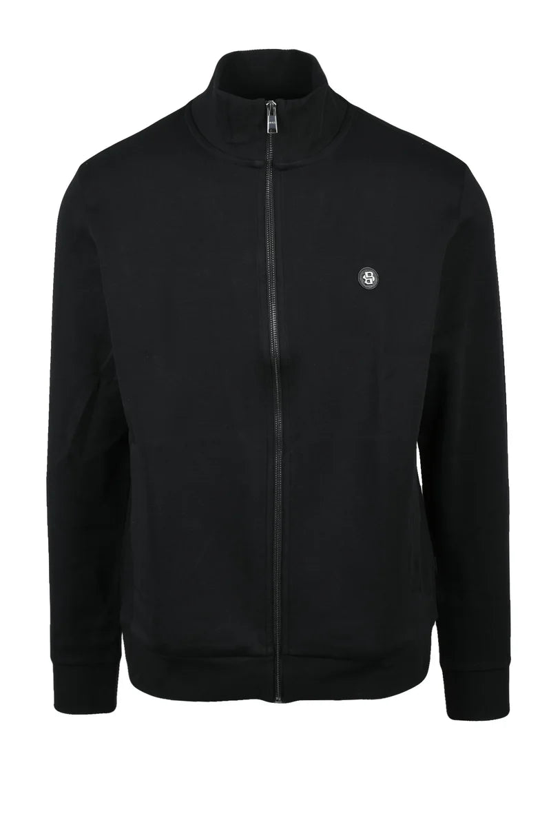 BOSS Felpa Uomo Zip - Nero