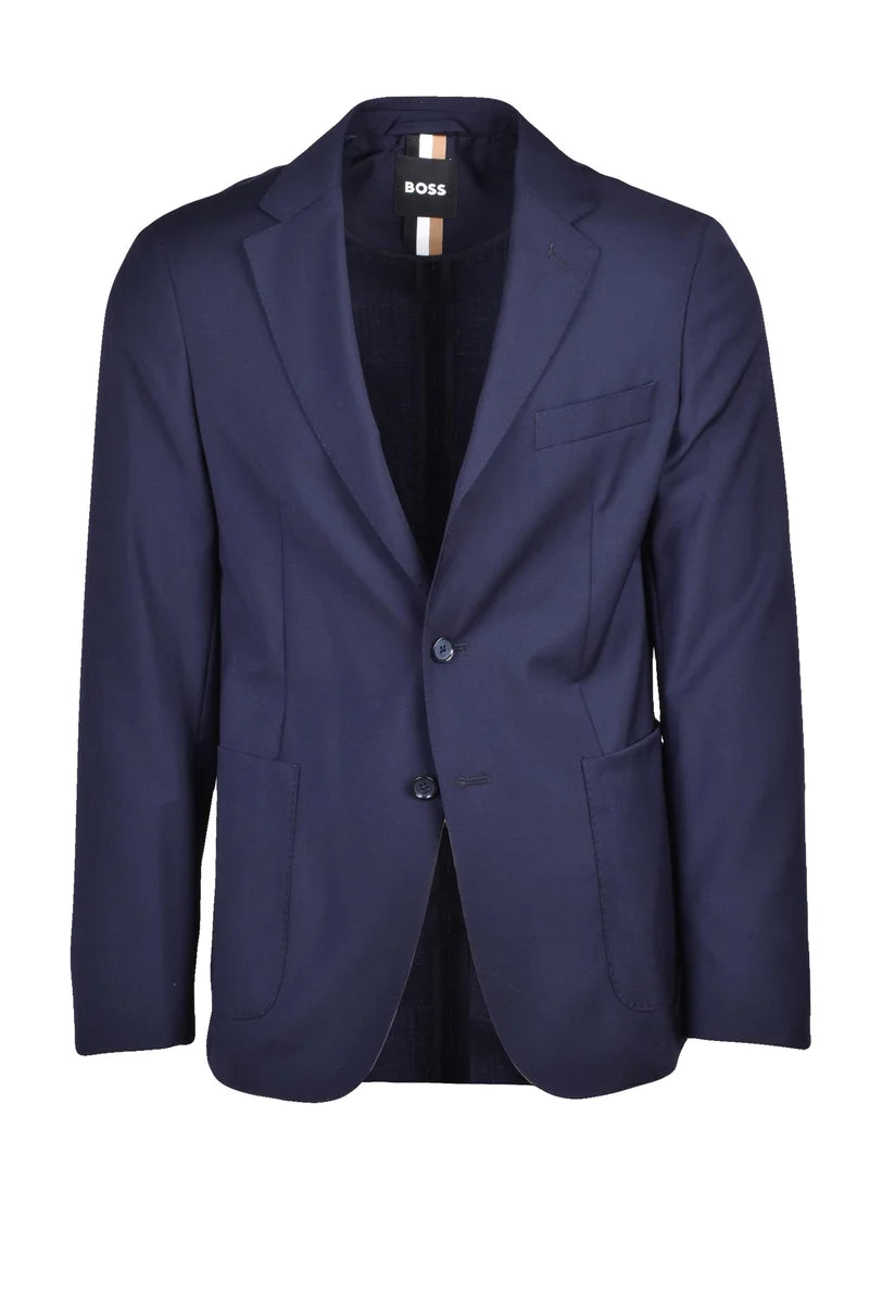 BOSS Giacca Uomo Sfiancata - Blu