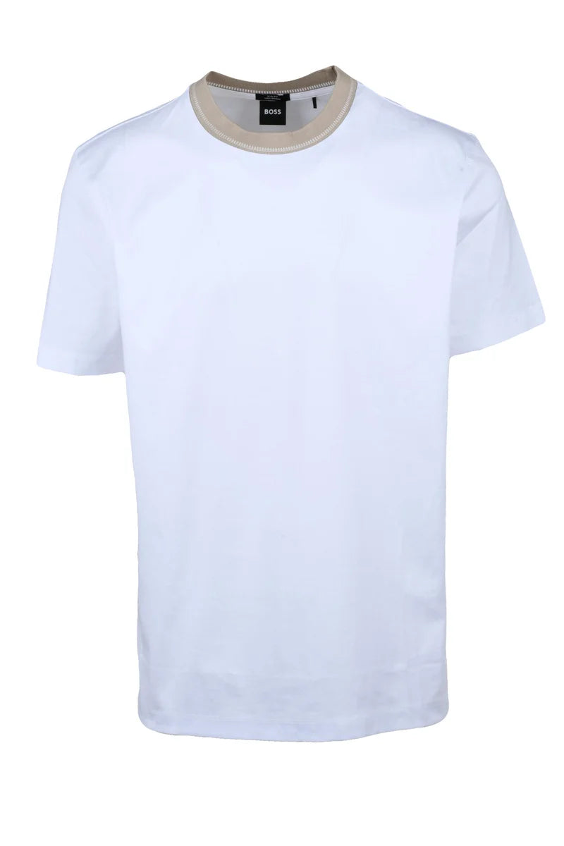 BOSS T-shirt Uomo Cotone - Bianco