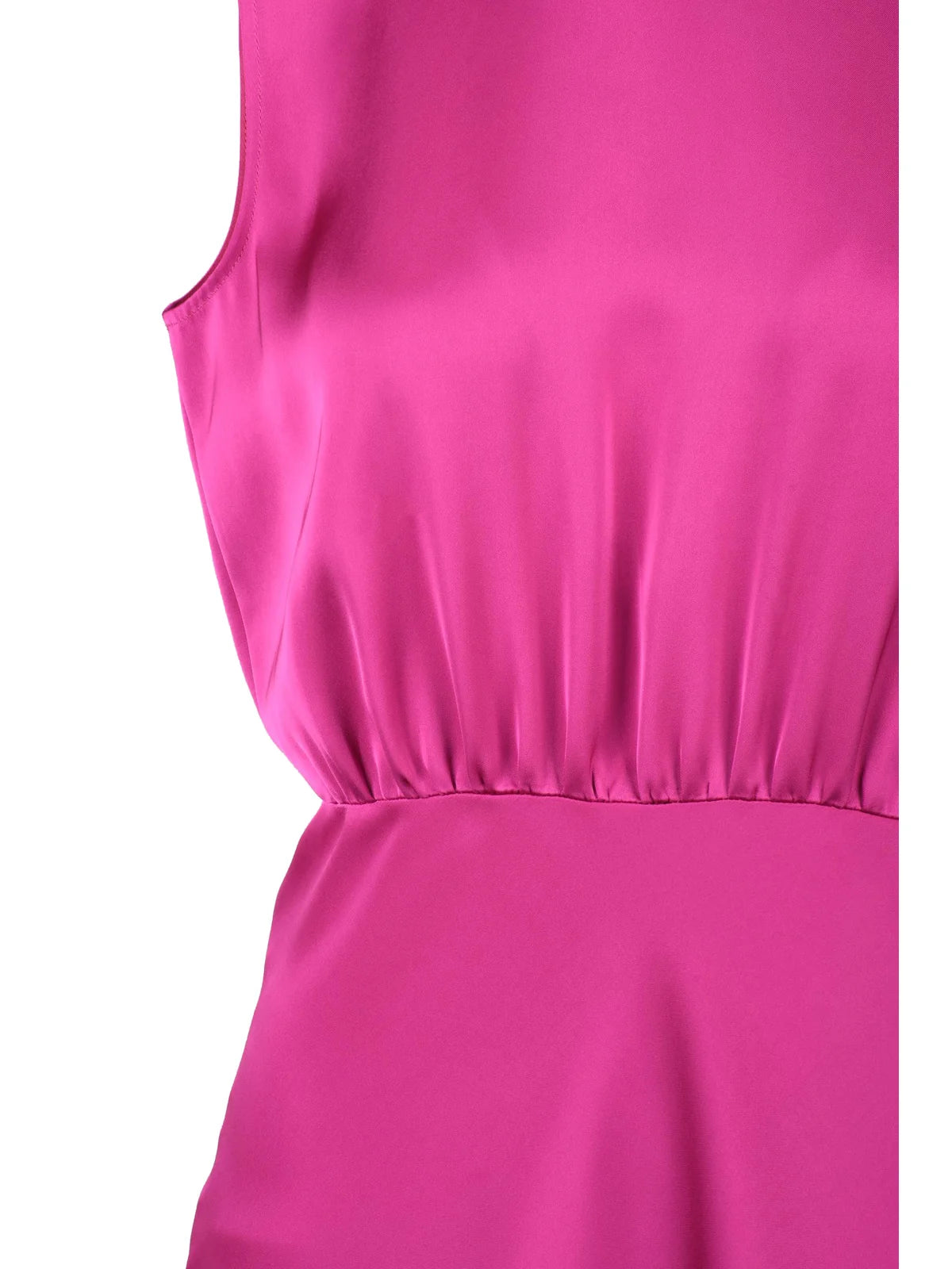 Pennyblack Abito Lungo Satin - Fucsia
