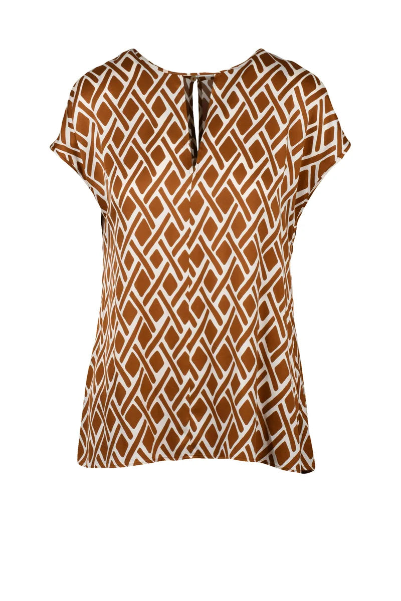 Pennyblack Blusa Viscosa - Beige/Rust