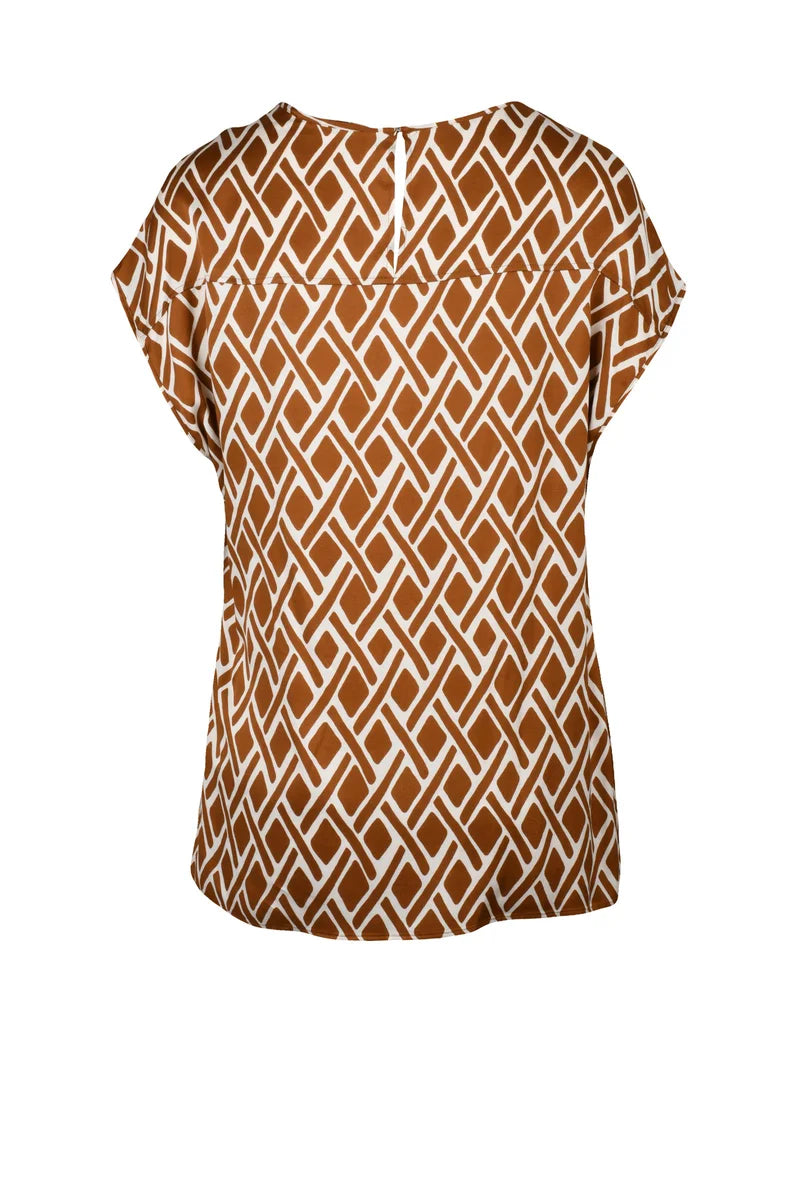 Pennyblack Blusa Viscosa - Beige/Rust