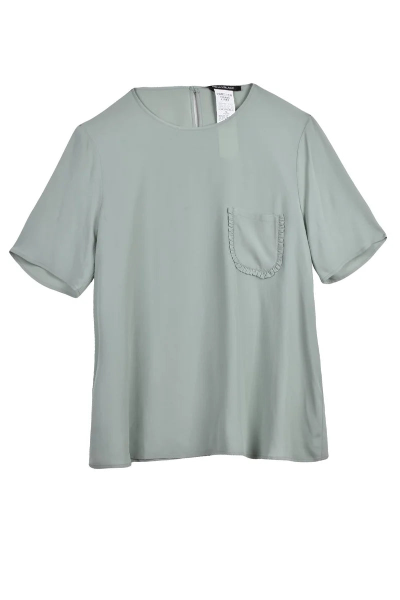 Pennyblack Blusa Grecia Seta/Acetato - Verde Salvia