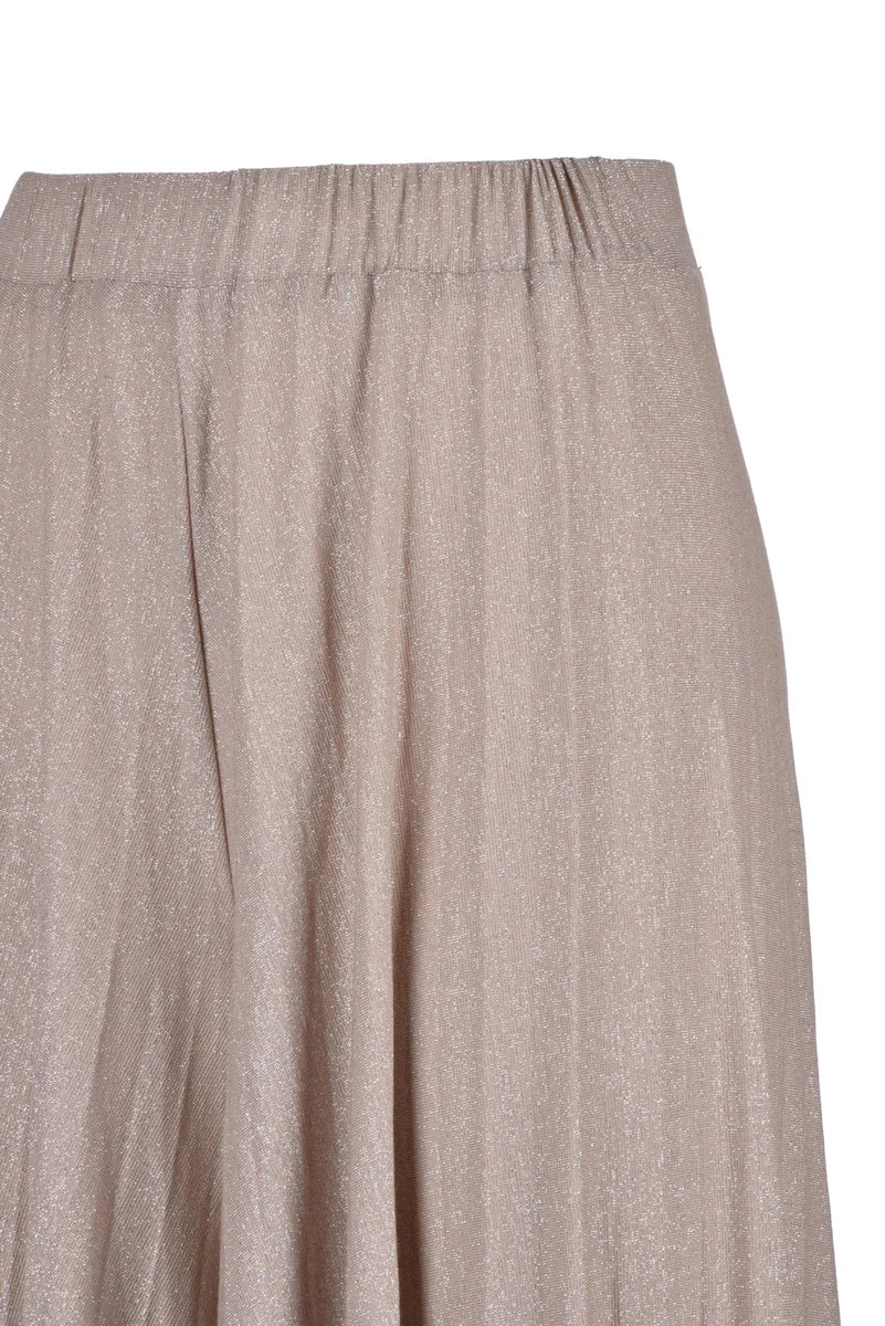 Pennyblack Pantaloni Vita Alta Plissettati - Beige
