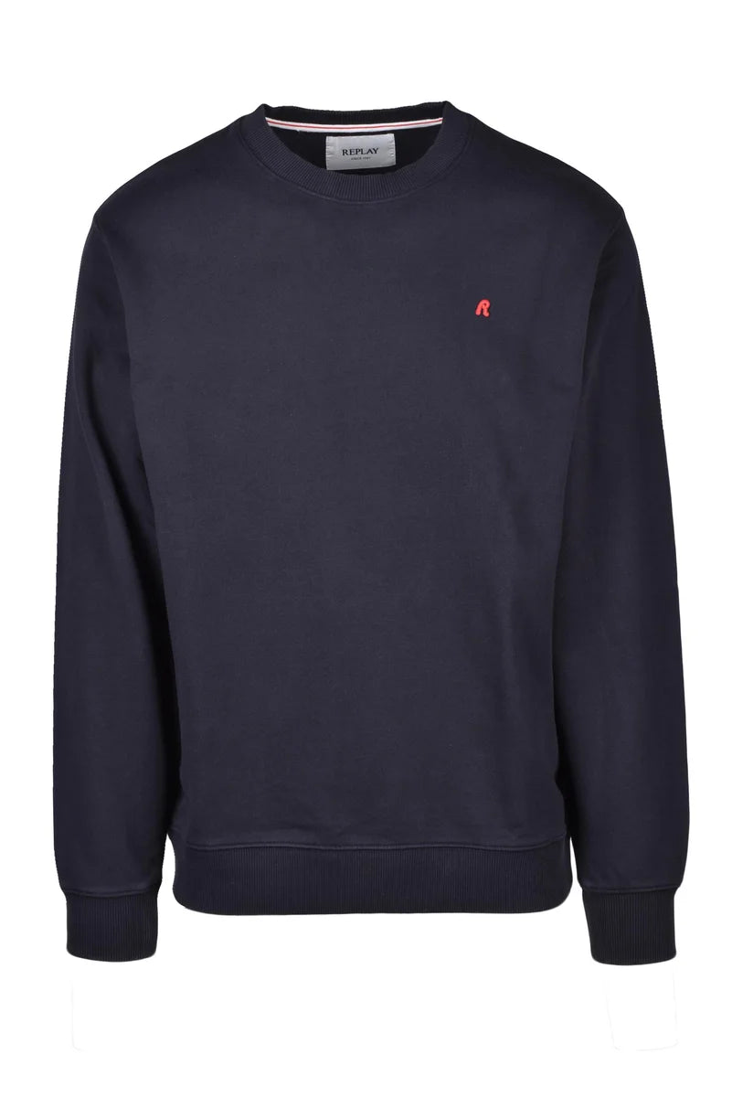 Replay Felpa Girocollo - Blu Notte