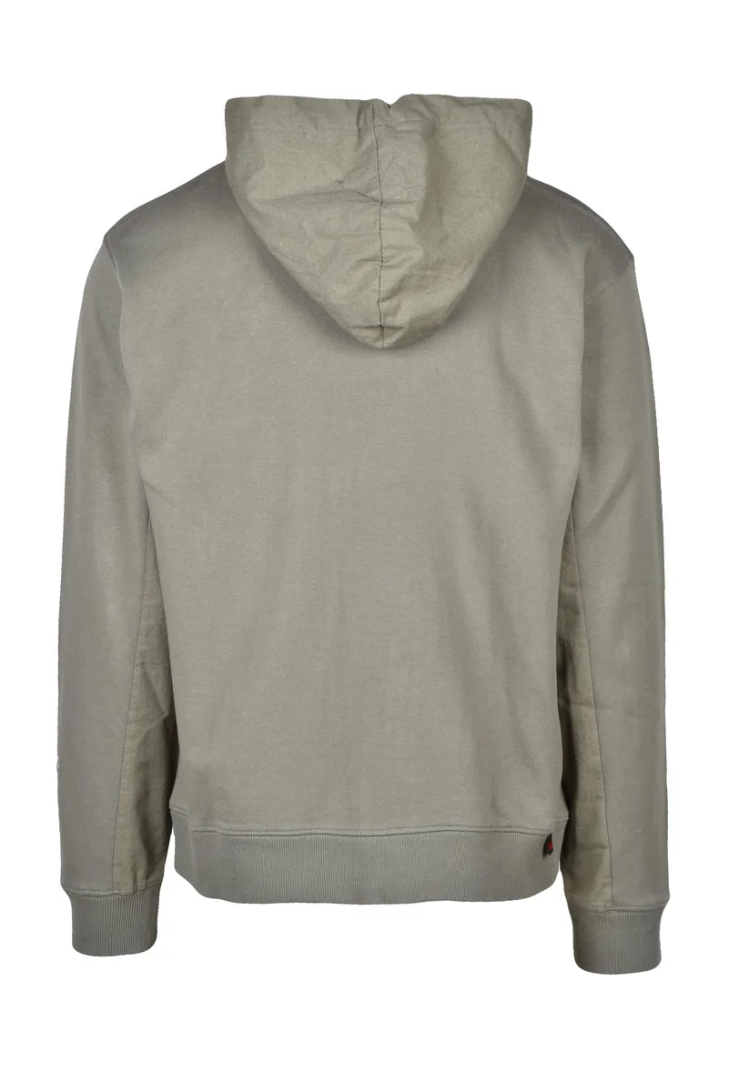 Replay Felpa Zip con Cappuccio - Verde Salvia