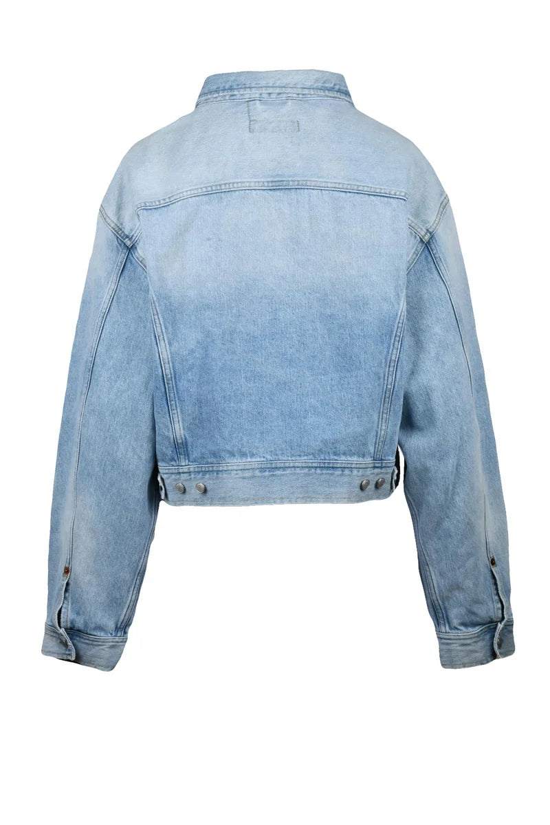 Replay Giubbotto Denim - Celeste