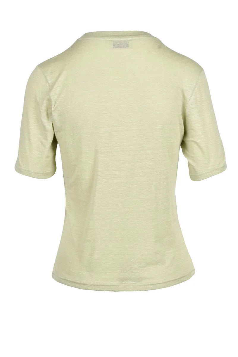 Scaglione T-shirt Lino Stretch - Verde Mela