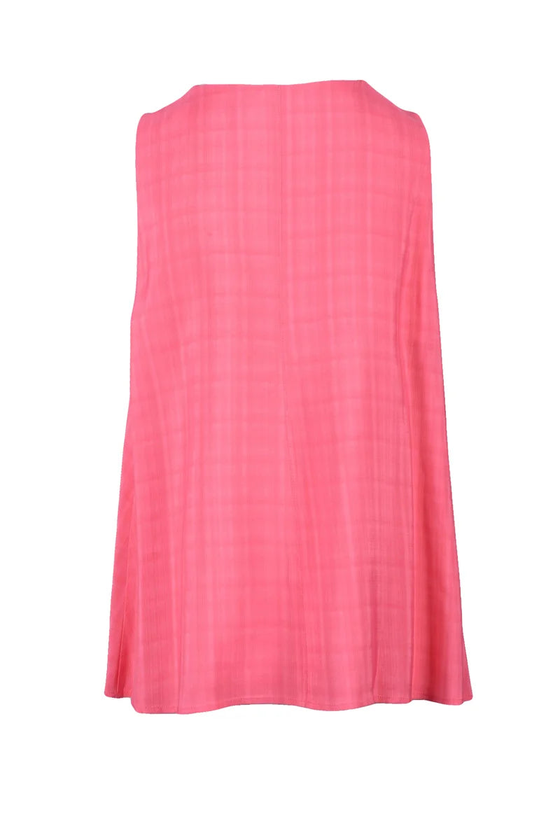 Semicouture Top Svasato in Viscosa - Rosa