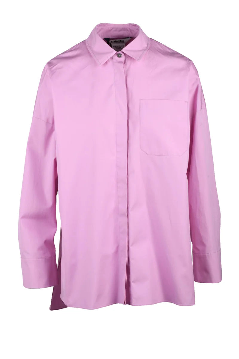 's Max Mara Camicia Maxi Cotone - Rosa