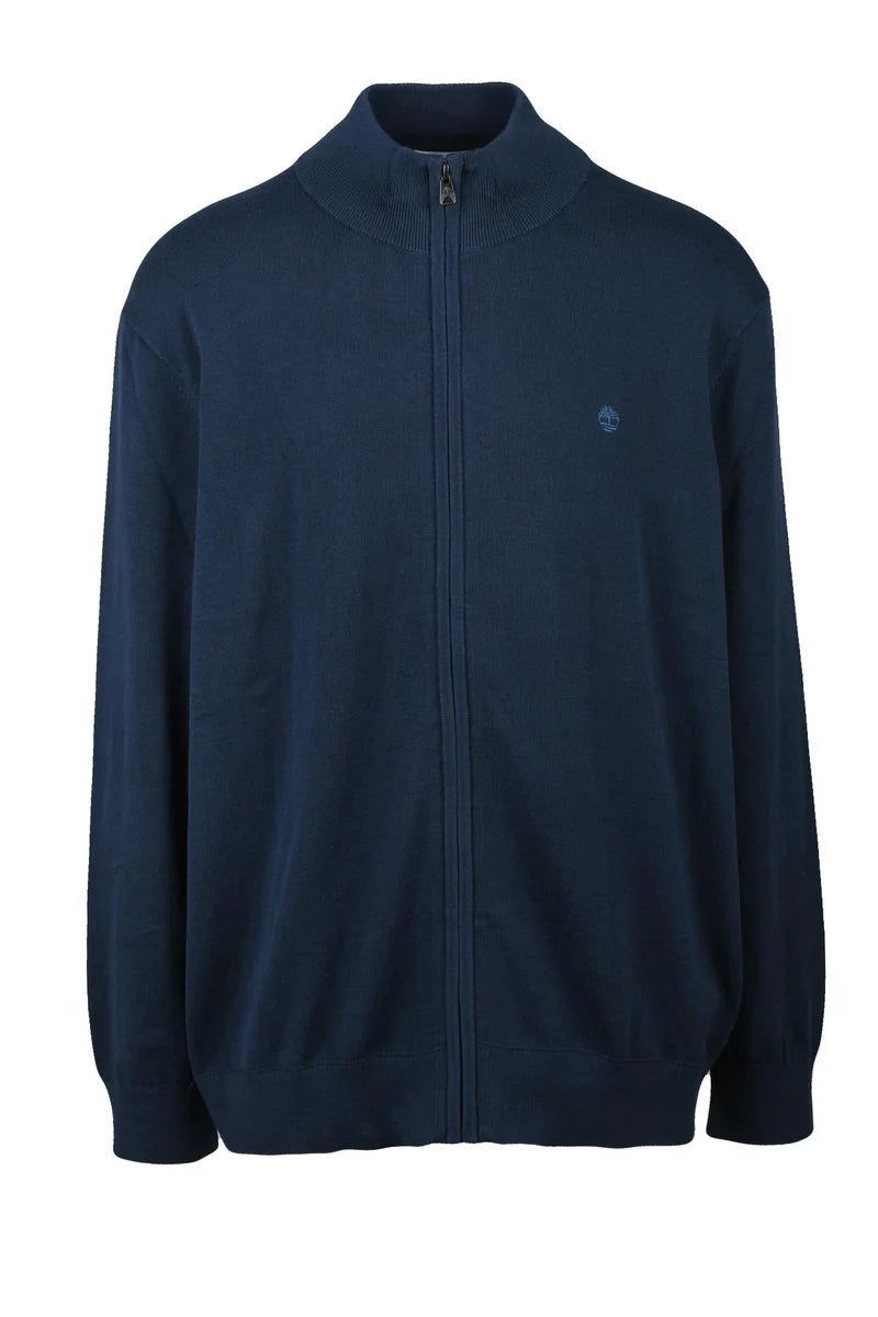 Timberland Pullover con Zip Cotone - Blu